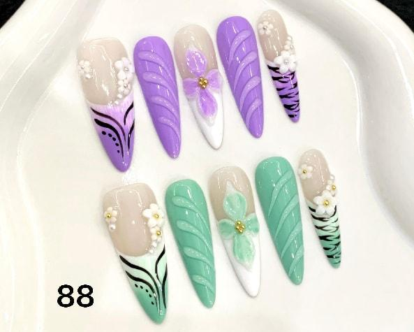 (USA) 4-7  Customized Bundle Nails Picked In Liveroom