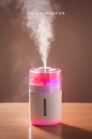 Upgraded Silent USB-Powered Home Humidifier with Seven-Color LED Essential Oil Diffuser, Silent Humidifier with Auto-Off, 160mL Capacity for Home, Office & Yoga. It's a Perfect Birthday or Christmas Gift, Serving as a Humidification & Air Purifier.