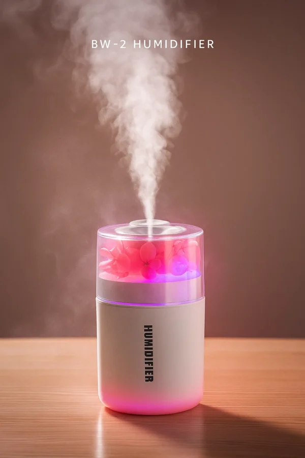 Upgraded Silent USB-Powered Home Humidifier with Seven-Color LED Essential Oil Diffuser, Silent Humidifier with Auto-Off, 160mL Capacity for Home, Office & Yoga. It's a Perfect Birthday or Christmas Gift, Serving as a Humidification & Air Purifier.